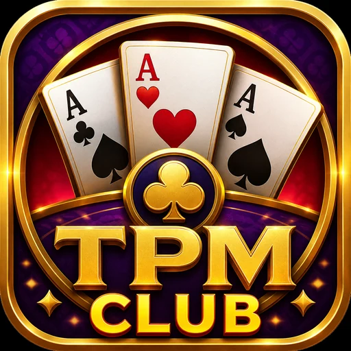 Teen Patti Master Club original concept icon in red, gold and purple